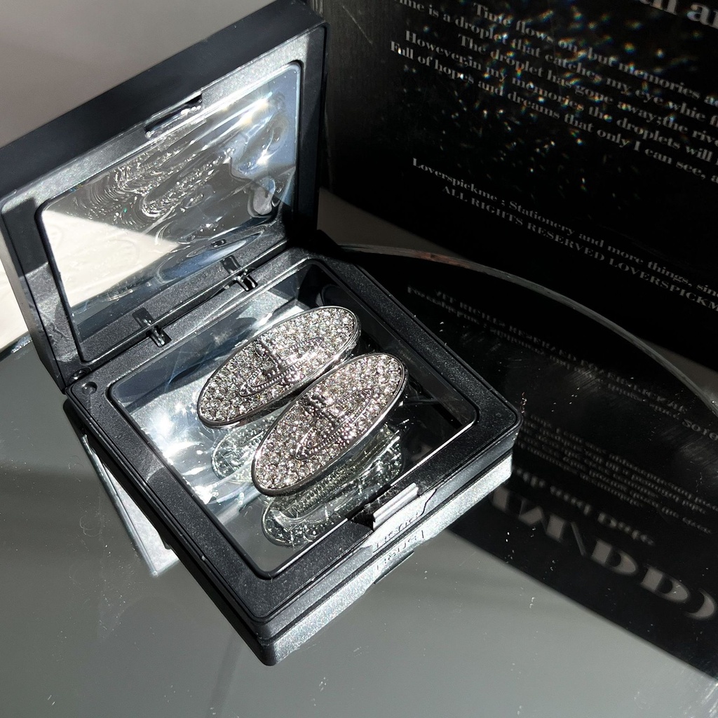 Kẹp Tóc Đính Đá Chữ Thời Trang Sang Trọng Cho Nữ