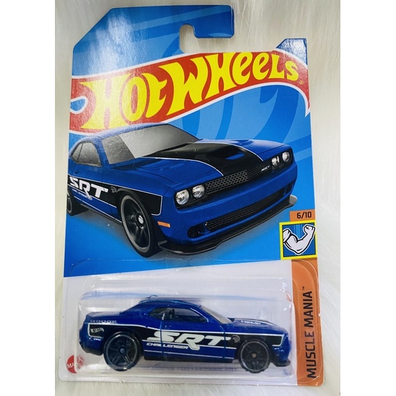 Hotwheels Xe mô hình 75 Dodge Challenger Srt xanh