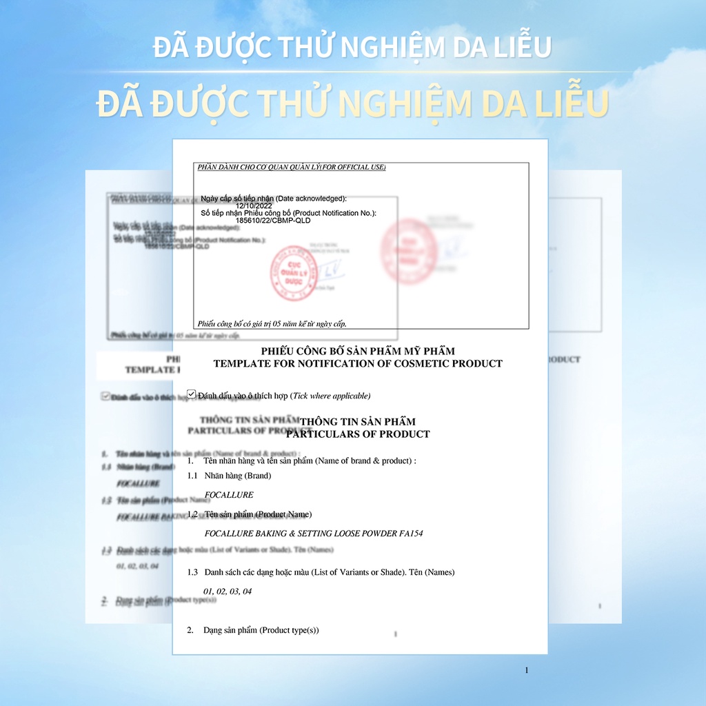 FOCALLURE Phấn phủ lì dạng bột kiểm soát dầu lâu trôi 10g