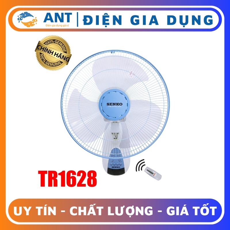 Quạt treo tường điều khiển từ xa remote Senko TR1628 mẫu mới có sẵn pin AA thay thế TR828-47w-Bảo Hành 2 năm