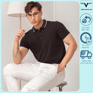 Áo thun polo nam có cổ ngắn tay chất vải thun cá sấu
