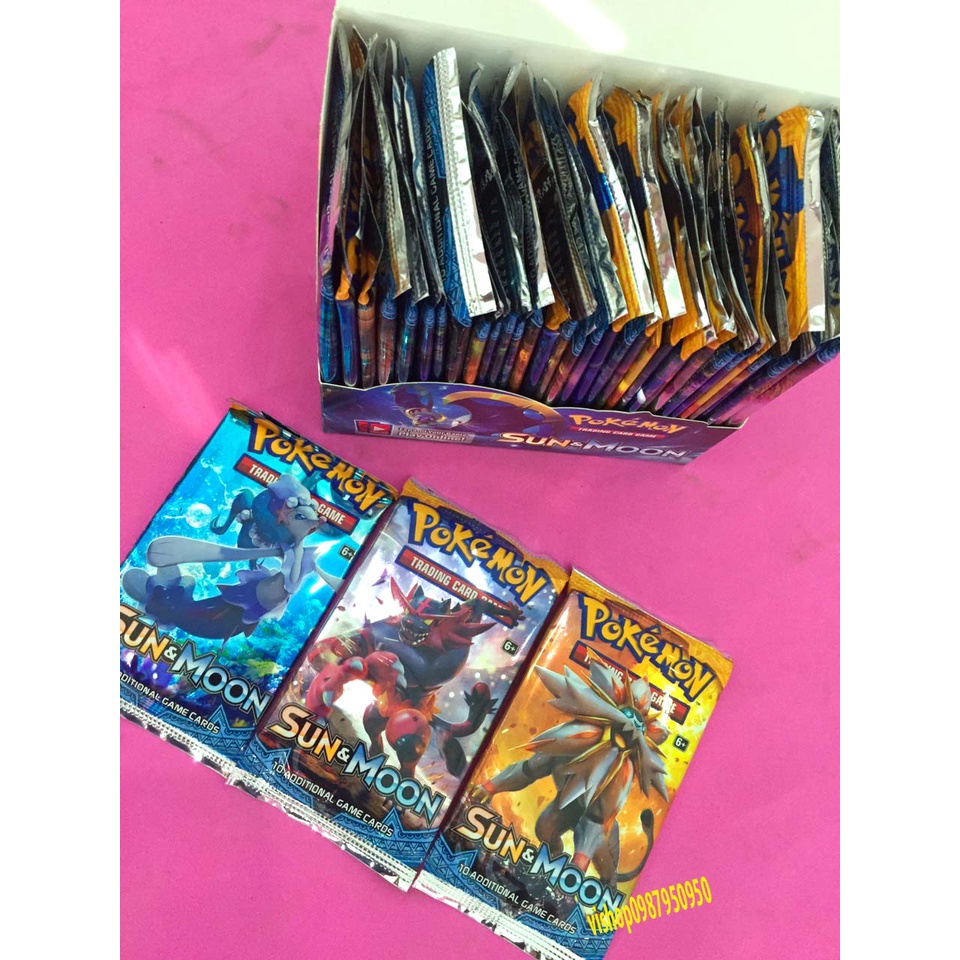 Sỉ 1 gói thẻ pokemon 10 lá