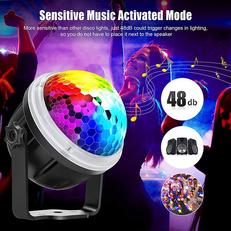 Đèn Disco Bóng LED Điều Khiển Từ Xa Dùng Trang Trí Tiệc Giáng Sinh