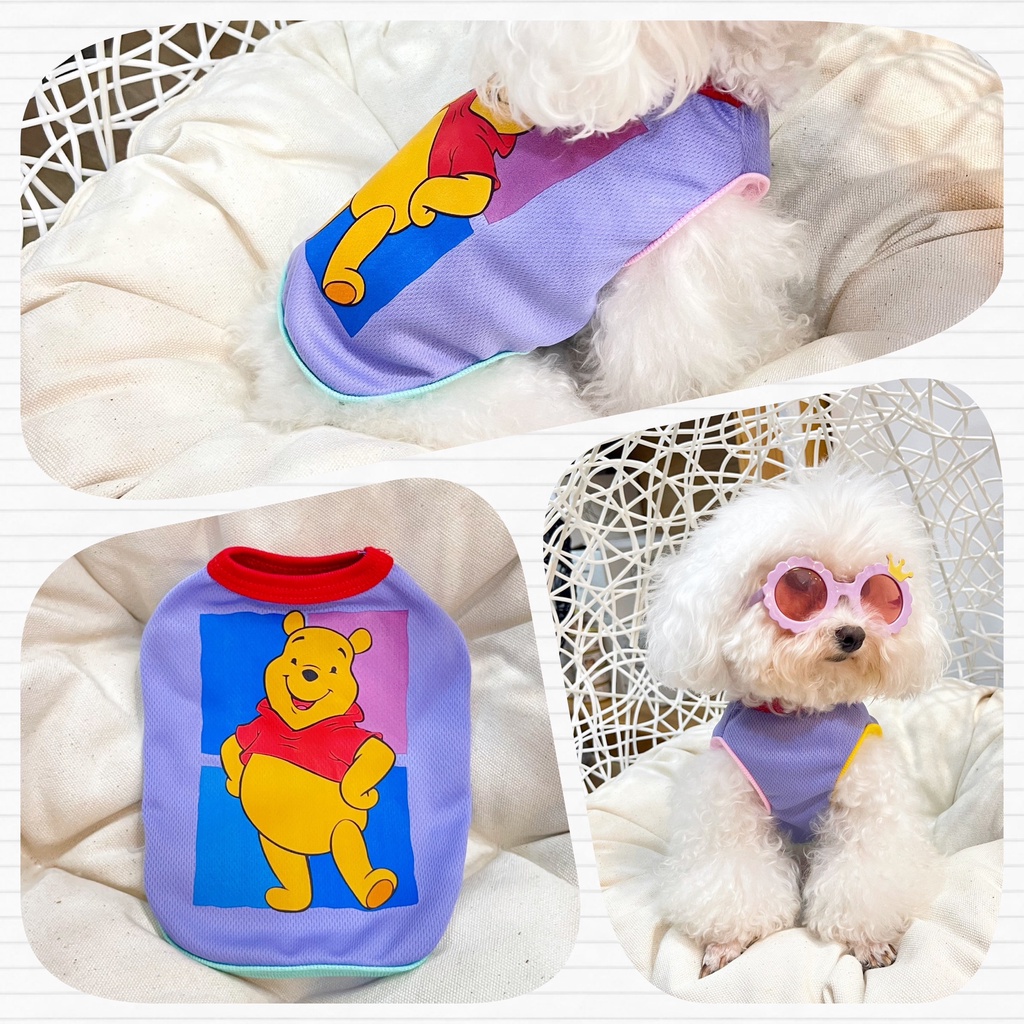 Áo thun cho chó mèo họa tiết dễ thương đồ mặc cho chó yudog