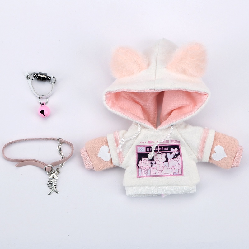 Bộ Áo hoodie + Quần Dài Cho Búp Bê Ob11 1 / 12 bjd 16cm