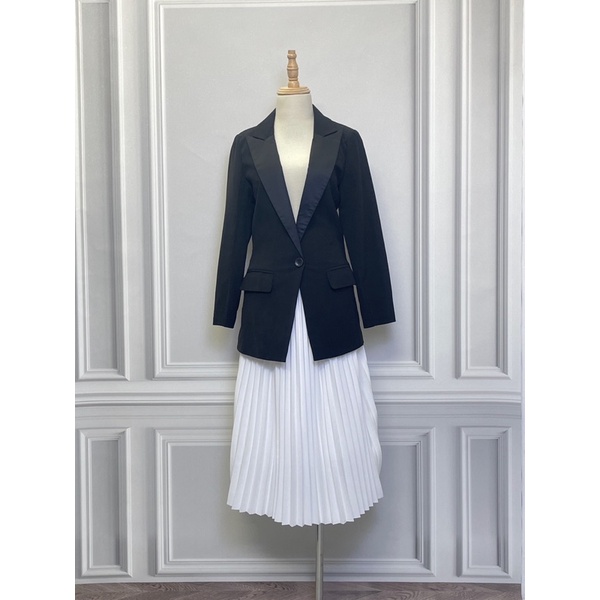 Áo vest DALASSY hàng hiệu chính hãng thời trang nữ AK777 màu đen size S secondhand thanh lý ký gửi