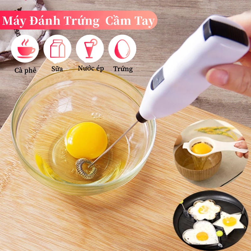 Đánh Trứng Cầm Tay, Máy Đánh Trứng Mini Cầm Tay, Máy Đánh Trứng,Khuấy Pha Cafe, Tạo Bọt , Đánh Trứng  KÔ KÉM PIN