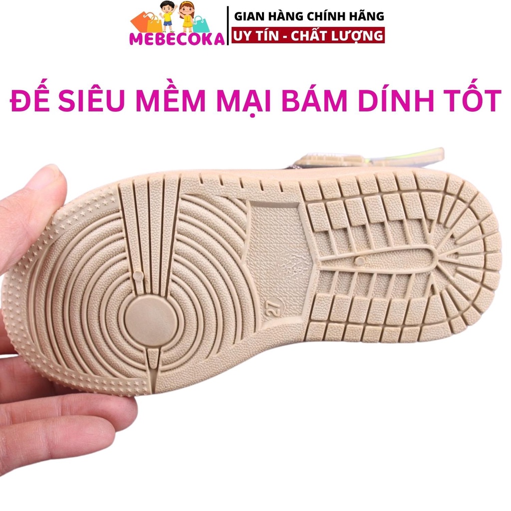 Giày bốt cao cổ cho bé - Bốt cao cổ quai dán cực chất phối 2 màu CÁ TÍNH đế êm mềm nhẹ phong cách Hàn Quốc