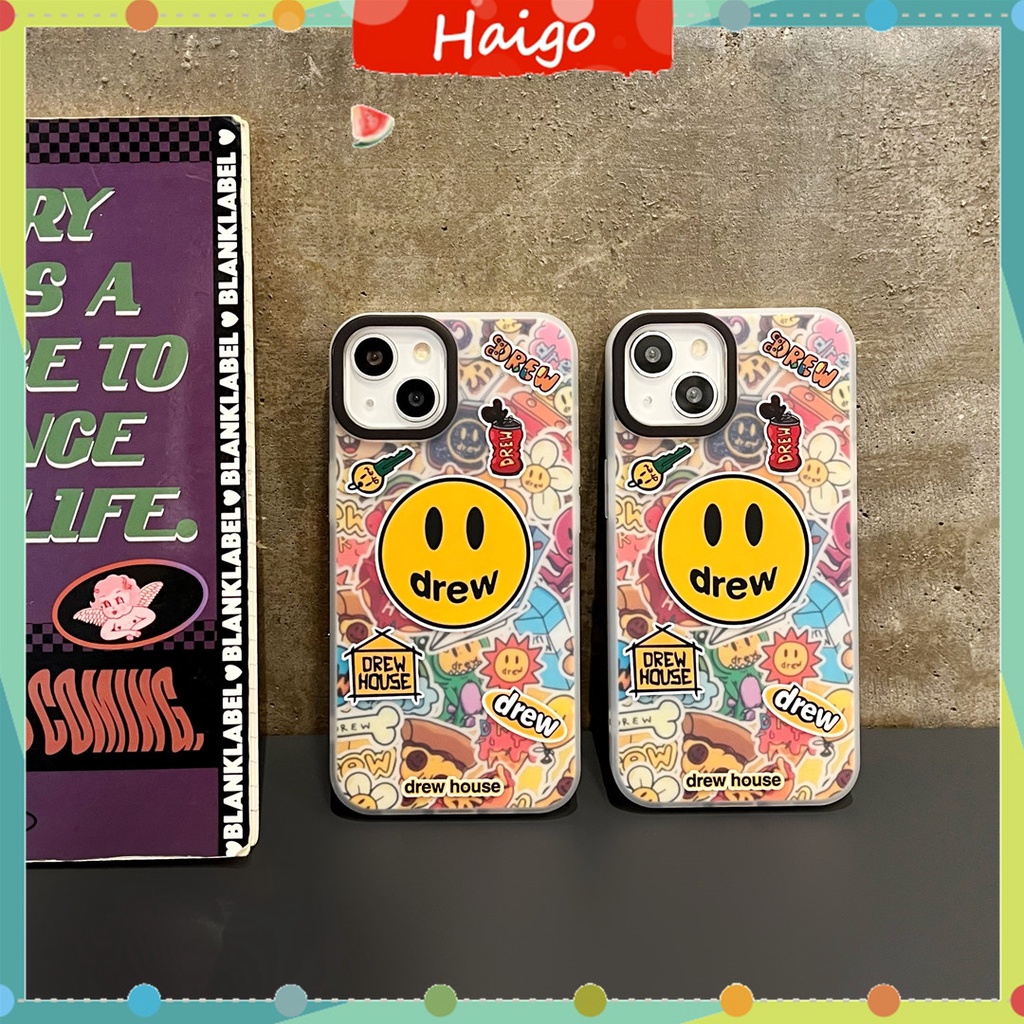 Ốp Điện Thoại Nhựa Cứng In Hình Vẽ Graffiti DREW Cho iPhone15 14 13 12 Mini 11 PRO MAX 6 / 6s 7 / 8plus SE2 X / XS XR XSMAX #Hg5550