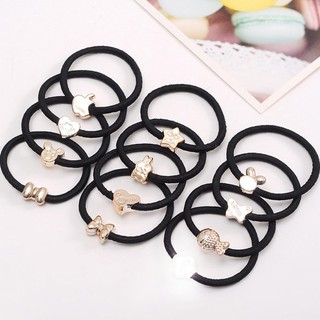 Combo 3 Chun buộc tóc trơn basic 3 vòng chắc chắn, dây buộc tóc trơn