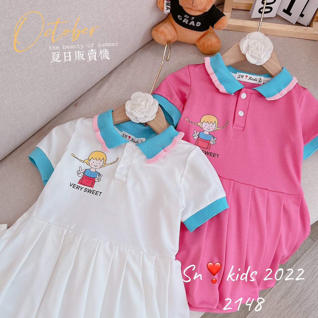 SALE VÁY POLO BÉ GÁI XINH XẮN(VBG)