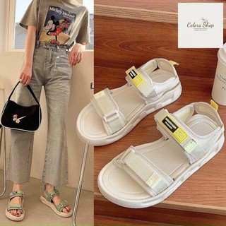 Sandal Nữ Quai Dán Chữ Fin
