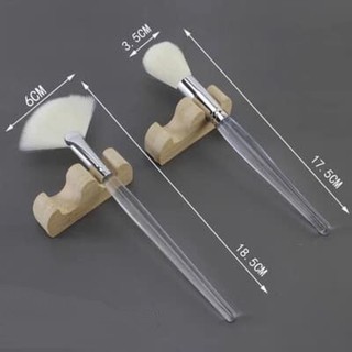 Combo 2 chổi lông dê làm mặt cao cấp