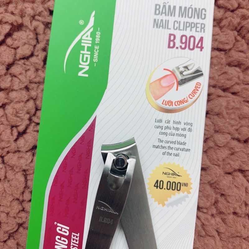 Kềm Nghĩa Bấm móng inox BM904, bấm móng kìm nghĩa 904