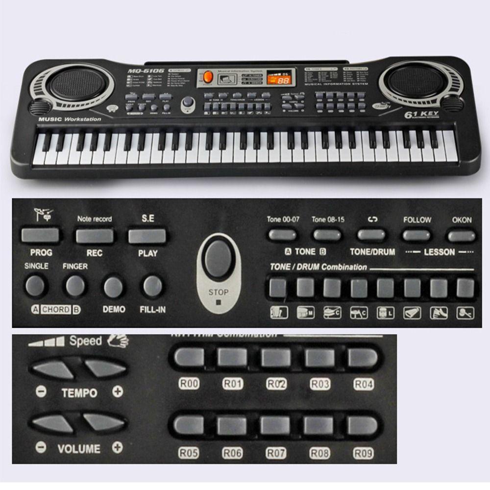 CHOOKEY Đàn Organ Điện 61 Phím Cho Bé Mới Bắt Đầu