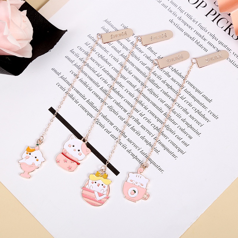 Thẻ Đánh Dấu Trang Sách Hình Mèo Đáng Yêu