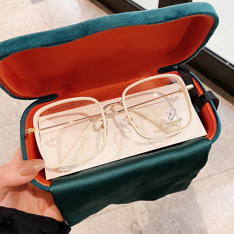 Gọng kính cận nữ nam mắt kính vuông giả cận không độ thời trang phong cách Ulzzang sang chảnh cao cấp đi chơi kỷ yếu 121
