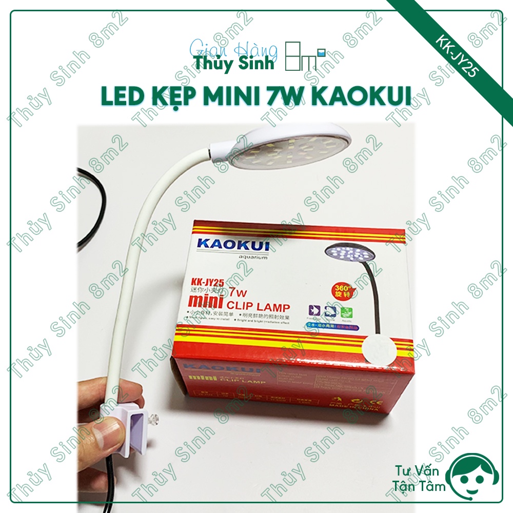 Đèn LED Kẹp Mini KAOKUI 7W (JY-25) | Đèn Thủy Sinh Để Bàn | 8m2