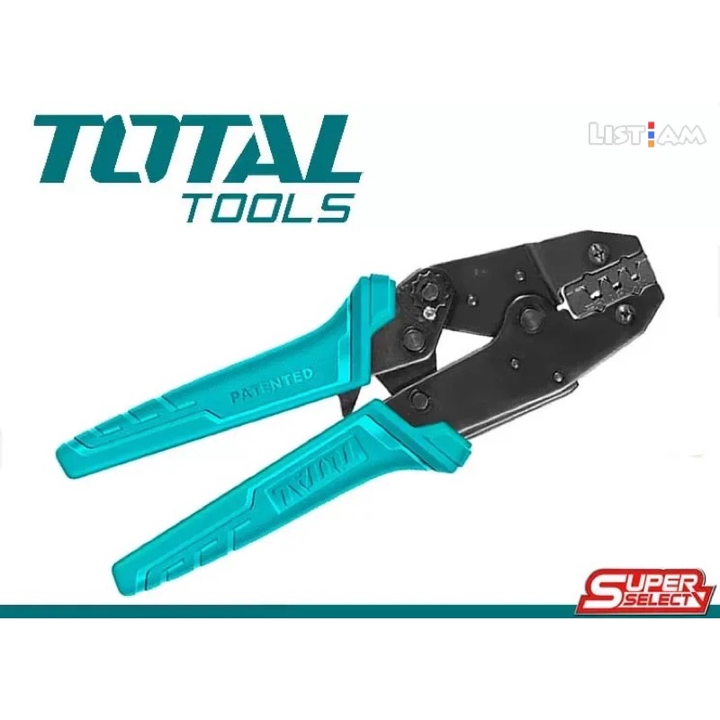 ĐỒ NGHỀ TOTAL Kềm bấm cos đầu dây không cách điện AWG20-10 THCPC0506