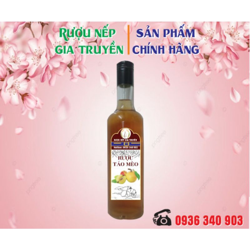 Cốt Táo Mèo 500ml chai thủy tinh.làm quà tặng đi biếu sang trọng.loại ngon đặc biệt