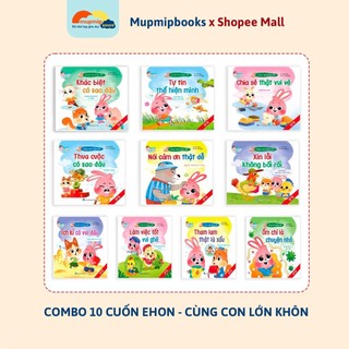 Sách - Bộ 10 quyển Ehon truyện tranh giao tiếp cùng con khôn lớn