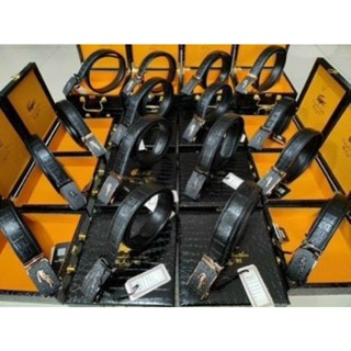 Thắt Lưng Nam  Đốt Không Cháy Dây Nịch Da Cá Sấu,Da Cá Sấu Thắt Lưng Hàng Hiệu Cao Cấp(Có Ảnh Thật)