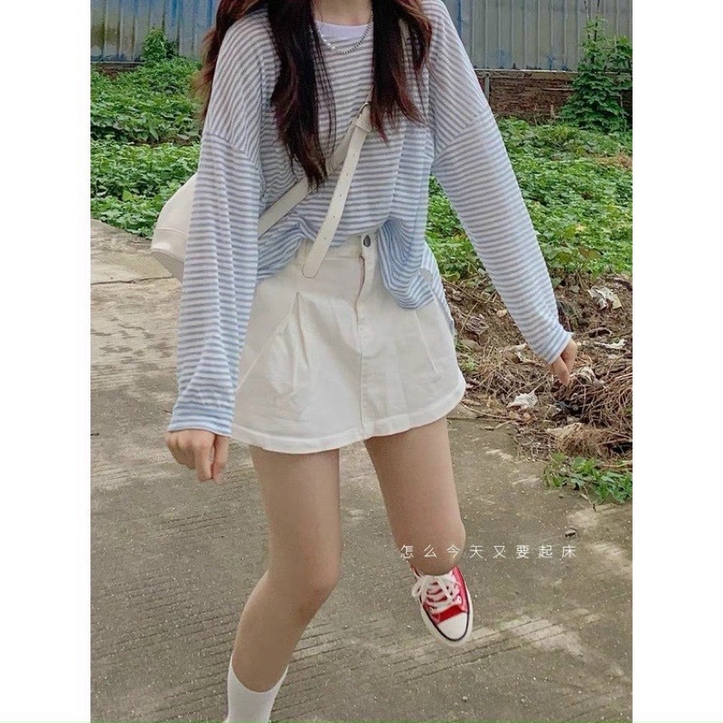 Chân váy TUYẾT MƯA 50% THUN SAU UN  dáng ngắn ngắn Thời Trang Cho Nữ - Thiên Yết