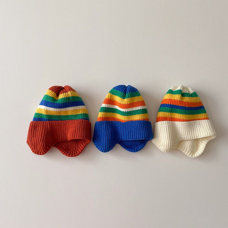 Mũ len AMILA trùm tai giữ ấm phong cách Hàn Quốc cho bé