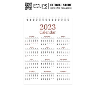 [Hàng tặng không bán] Sổ tay Eglips kèm lịch 2023