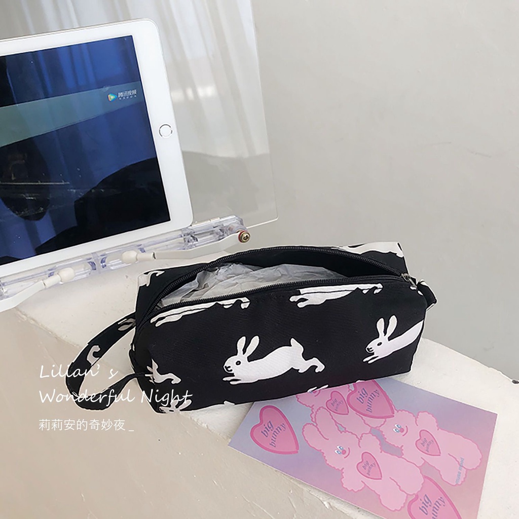 Túi Đựng Bút Chì In Hình Thỏ Pony Phong Cách Hàn Quốc Cho Học Sinh