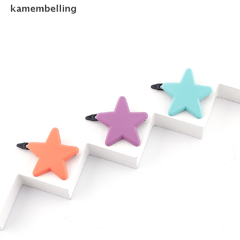 Set 3 Kẹp Tóc Hình Ngôi Sao Màu Sắc Ngọt Ngào