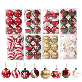Set 6 Trái Châu Trang Trí Thông Noel