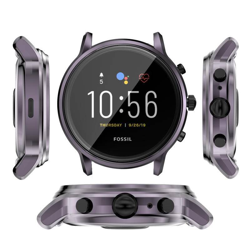 Ốp Bảo Vệ Màn Hình Bằng TPU Siêu Mỏng Mạ Điện Cho Fossil Gen 5 / Fossil Gen5