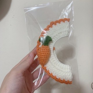 Yếm len cà rốt cho thú cưng (Ảnh shop tự chụp)