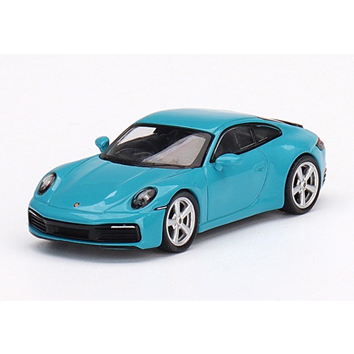 Mô hình ô tô Porsche 911 (992) Carrera S Miami Blue 1/64 MiniGT 435