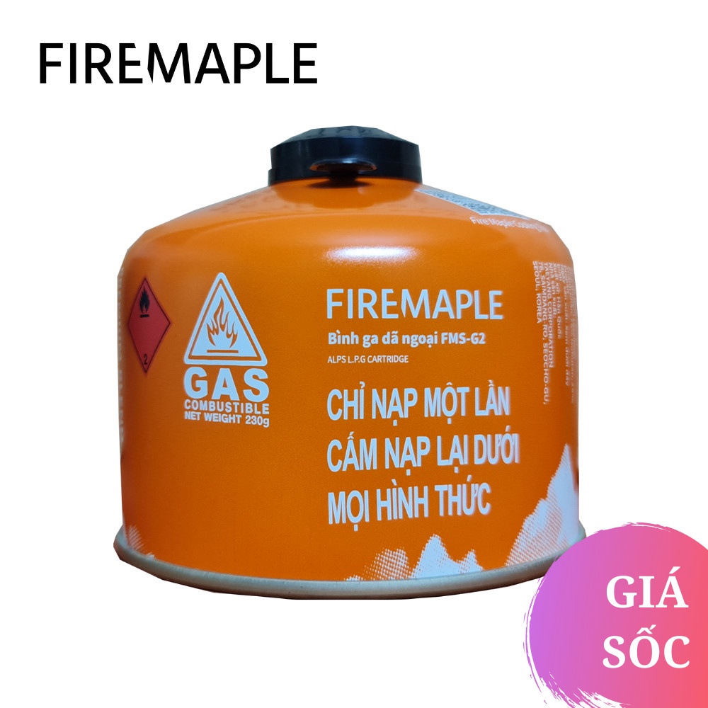 [CHÍNH HÃNG] Lon Gas Du Lịch Chuyên Dụng Dã Ngoại Fire Maple FMS-G2 520ml Cho Hoạt Động Nấu Ăn Ngoài Trời
