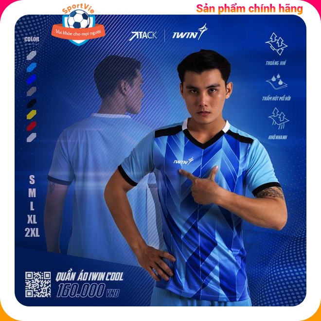 Bộ quần áo iWin Cool A07 dùng trong bóng đá và thể thao khác, chính hãng cao cấp, bền đẹp thoáng mát, giá sỉ (8 màu)