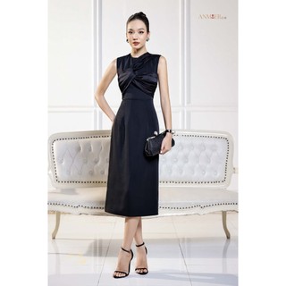 Calantha Dress - Đầm dự tiệc xếp ly trước ngực - Hàng thiết kế cao cấp của Anmier - Phong cách cổ điển