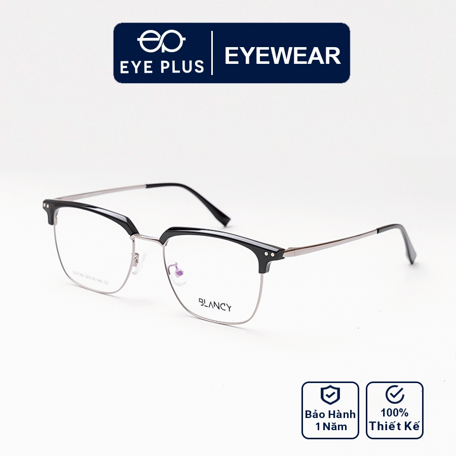 Gọng kính mắt nam nữ thời trang EYE PLUS clubmaster vuông tròn CC1 Blancy-20189