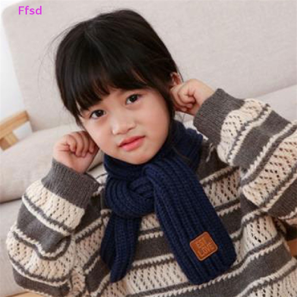 {Ffsd} Khăn Quàng Cổ Đan Len Mềm Mại Giữ Nhiệt Mùa Đông 2022 Cho Bé Trai Và Bé Gái * Bán Chạy