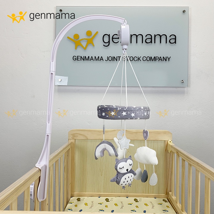 Treo Nôi Có Hộp Nhạc Cho Bé Xoay 360 Độ,Đồ chơi treo cũi nôi  Màu Sắc Kích Thích Thị Giác Cho Bé GM-TN01
