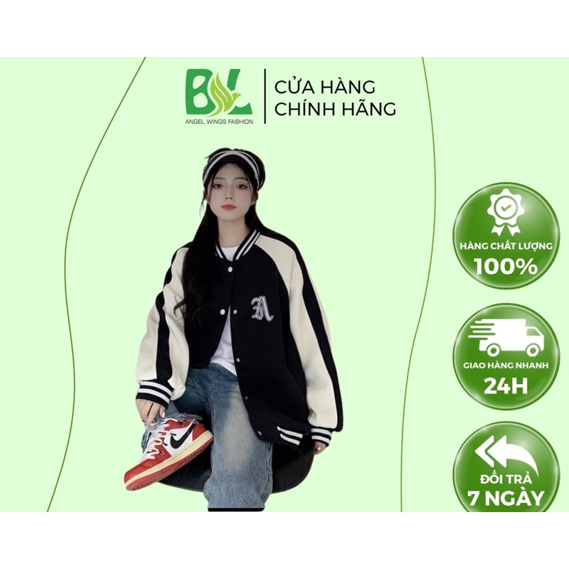 Áo Bomber Nhung Tăm BL fashion Kiểu Dáng Chữ A