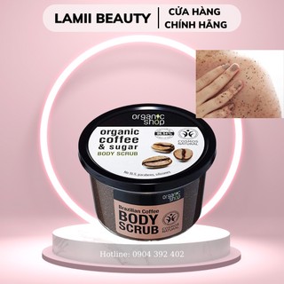 Tẩy tế bào chết toàn thân body ORGANIC COFFEE & SUGAR BODY SCRUB