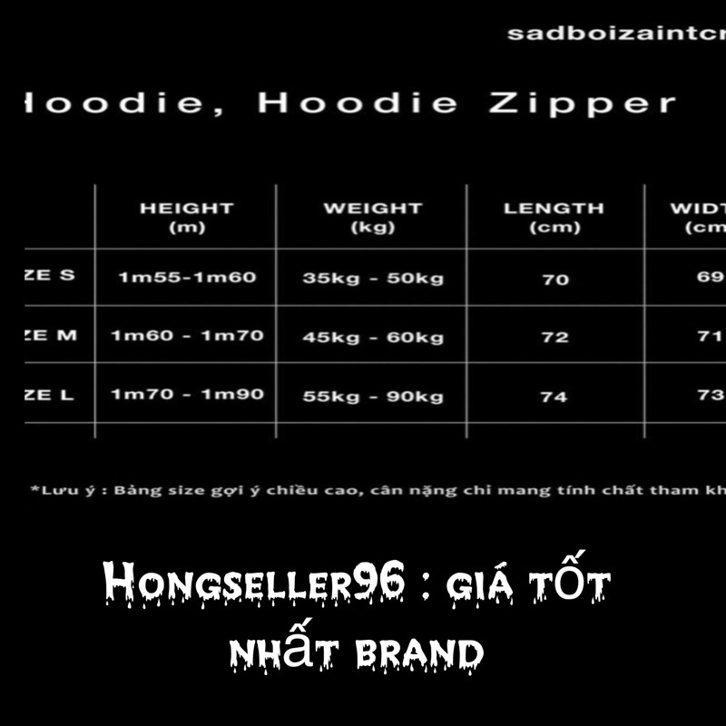 Áo khoác HD zip lmt SADBOIZ