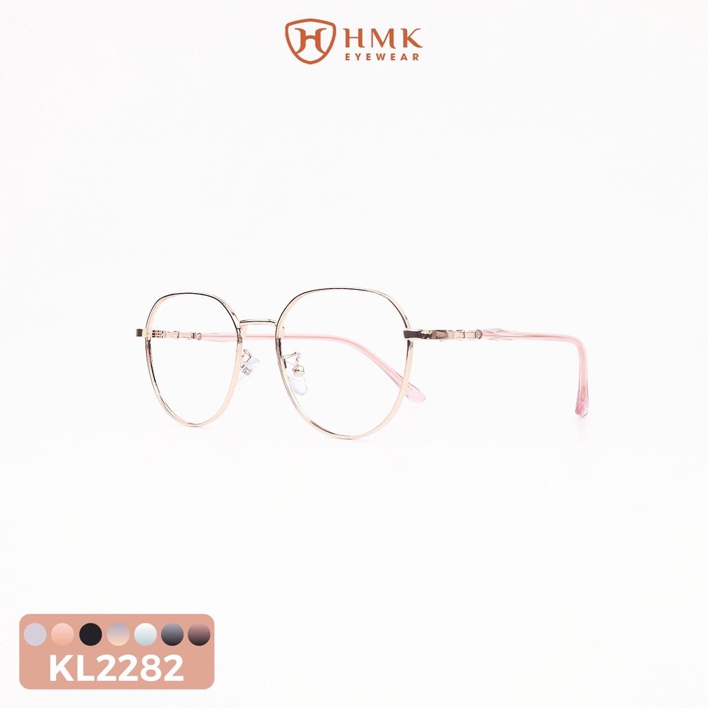 GỌNG KÍNH KIM LOẠI HMK CHO NAM NỮ DÁNG TRÒN - SALEKL2282