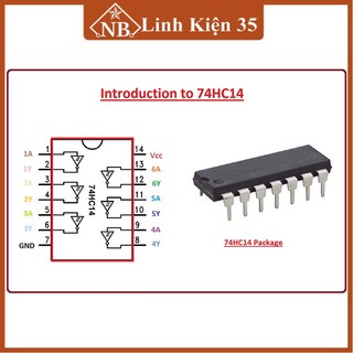 IC 74HC14 DIP14 - IC chuyển mạch Trigger