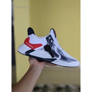 (Video cận cảnh) Giày thể thao sneaker alphabounce instict 2020 trắng đỏ