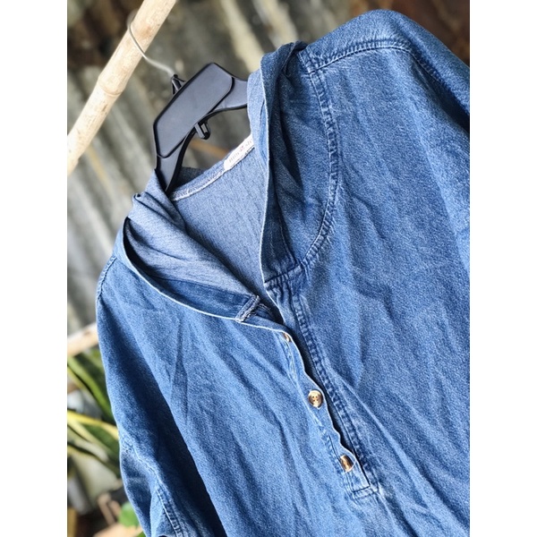 Đầm Hoodie denim-freesize E2
