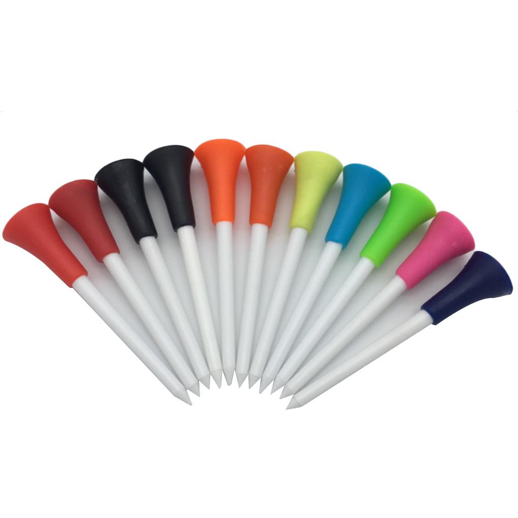 Set 50 Tee Bằng Nhựa Dùng Luyện Tập Đánh Golf Ngoài Trời