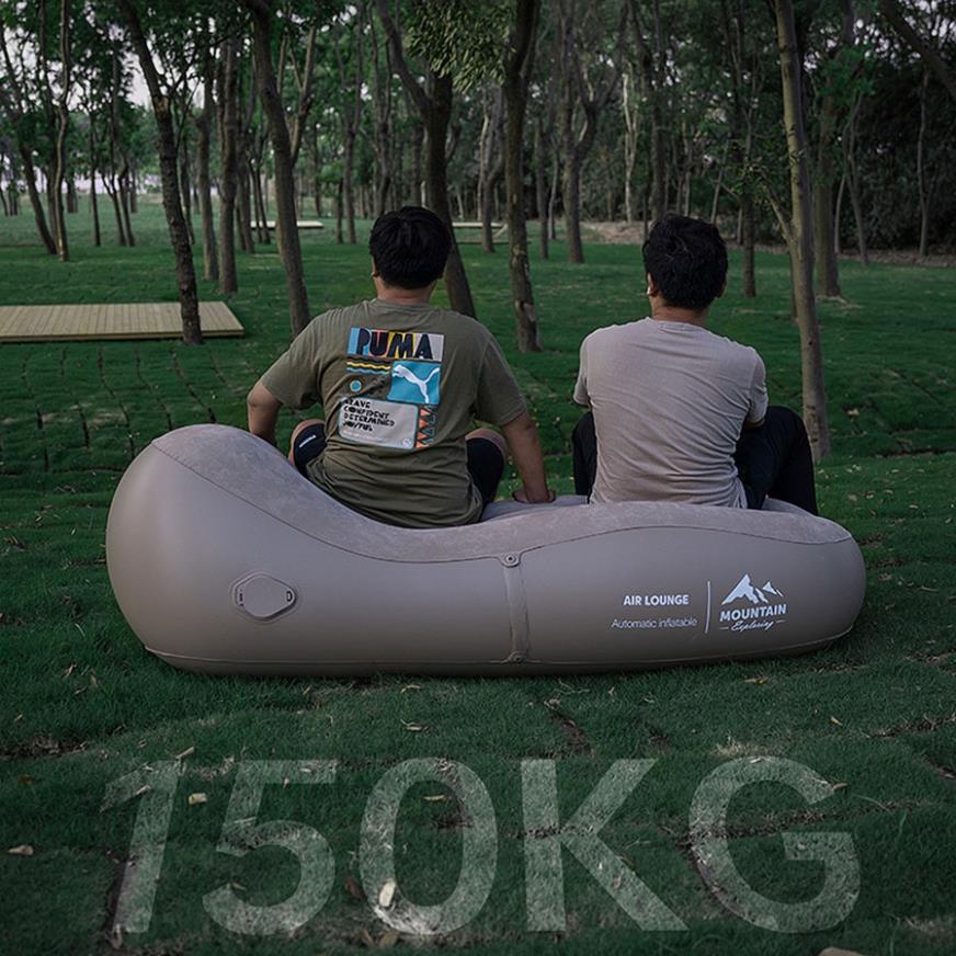 Ghế sofa giường, Ghế hơi dã ngoại dạng bơm tự động không cần cắm điện  chịu tải siêu tốt, chất nhung | BigBuy360 - bigbuy360.vn